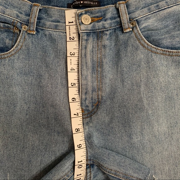 Brandy Melville high rise denim Bermuda shorts - Picture 10 of 14